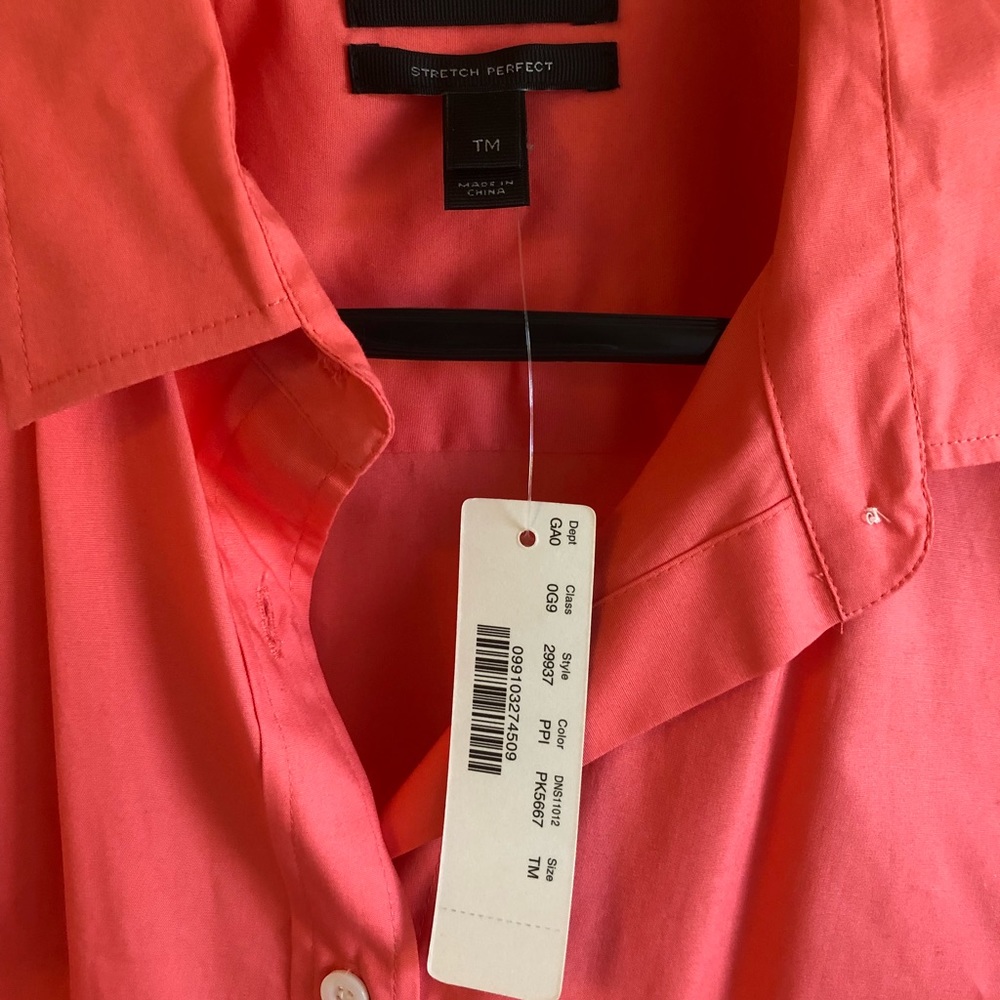JCrew fitted dress shirt size Medium Tall (MT)